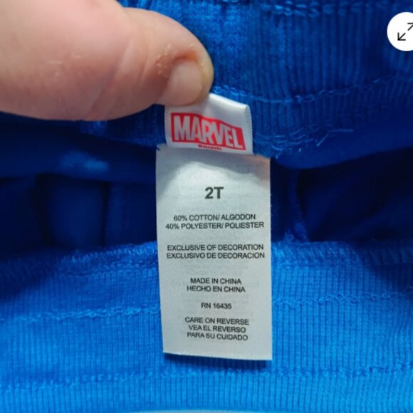 Spiderman Sweatsuit 2 piece 2T 2 toned Blue Hoodie Set Official Marvel‎ NWT C10 - Picture 6 of 11
